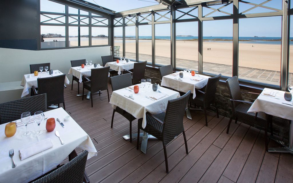 Terasse du restaurant Antinea à SAint-Malo