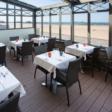 Terasse du restaurant Antinea à SAint-Malo