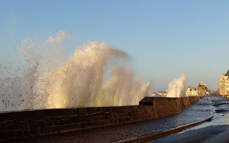 Grandes marées à Saint-Malo