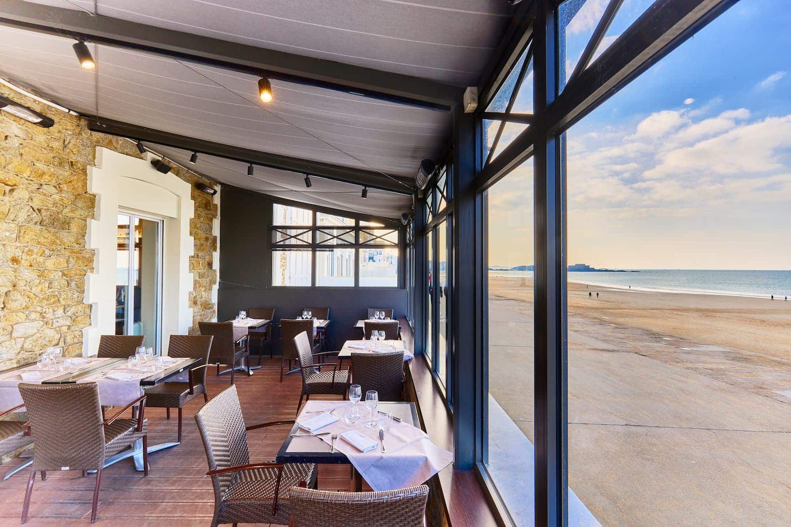 Terrasse vue mer St Malo