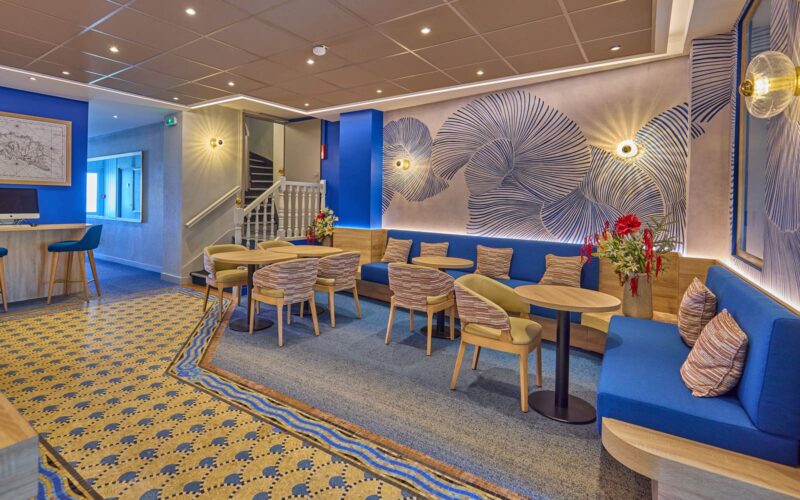 Salon lounge du Jersey avec sol odorico